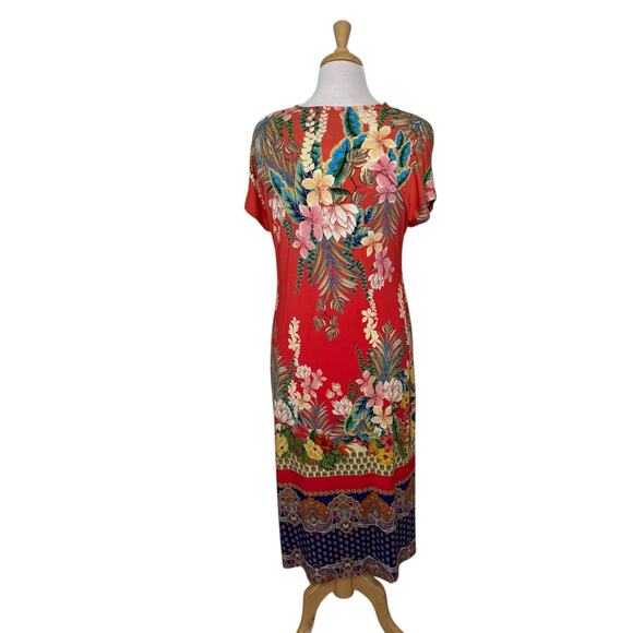 JOHNNY WAS Rapsodia Maxi Henley Dress Size Small - Picture 2 of 9
